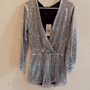 NWT Sequin Romper